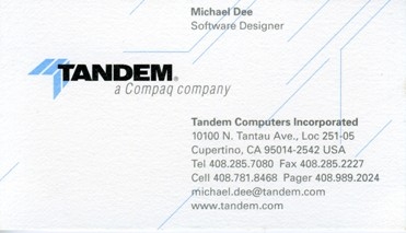 Tandem Blue Business Card